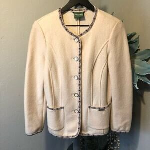 Geiger pure new wool cream / Beige jacket size Small